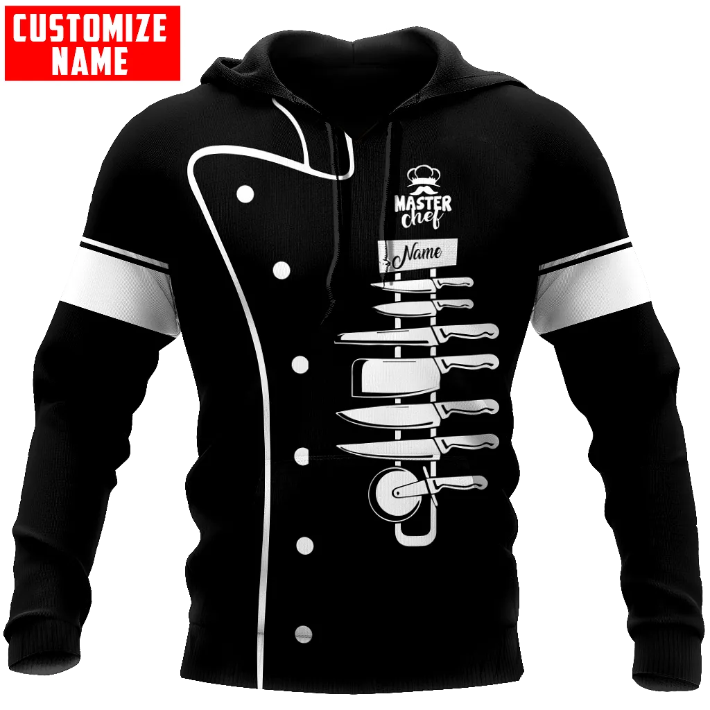 Chef 3D All Over Printed Men Autumn Hoodie Custom Name - T-SHIRT DESIGN