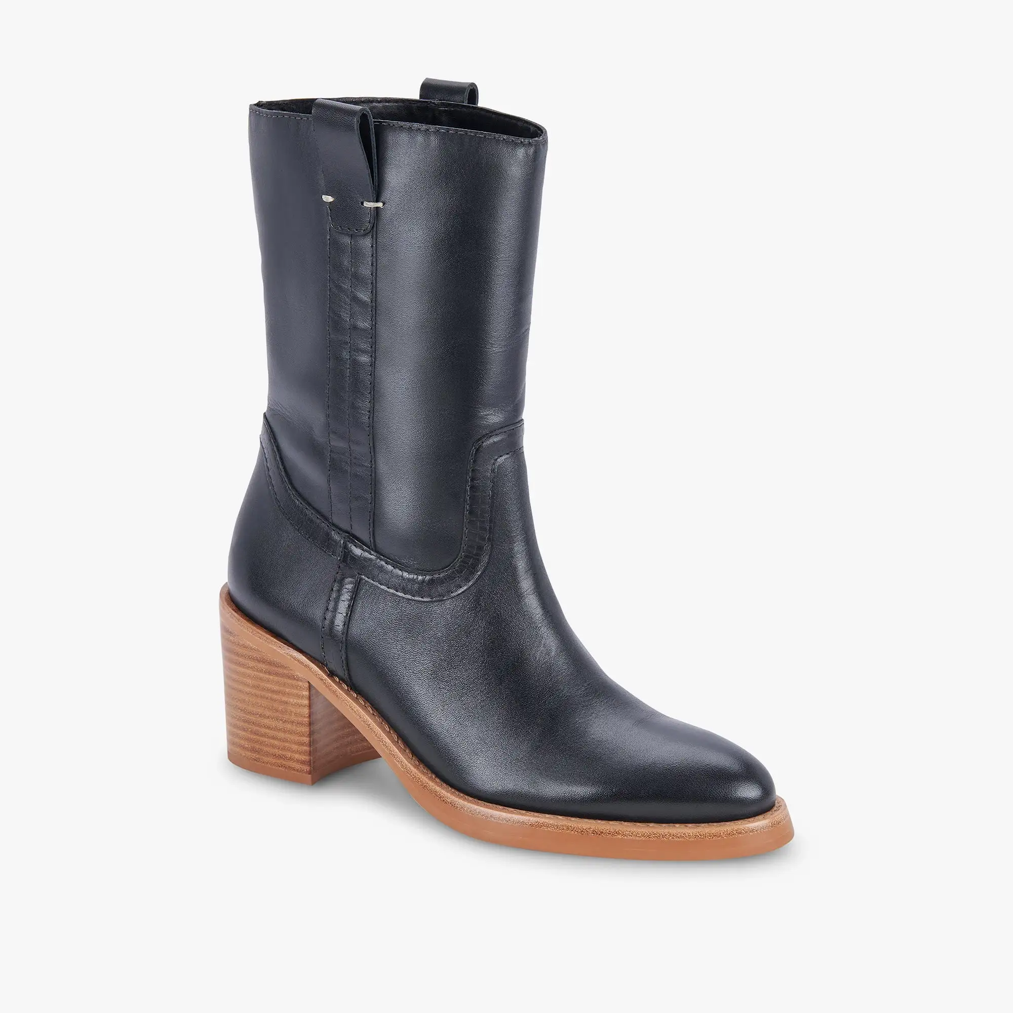 COLETE BOOTS BLACK LEATHER - re:vita