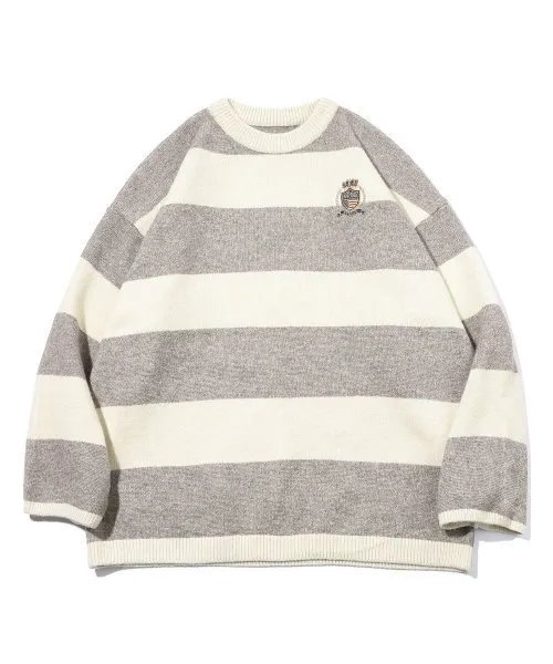 COMPAGNO  |[COMPAGNO]★PULLOVER BORDER WESTERN SWEATER