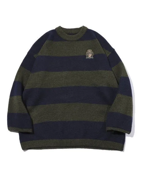 COMPAGNO  |[COMPAGNO]★PULLOVER BORDER WESTERN SWEATER