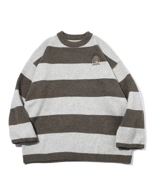 COMPAGNO  |[COMPAGNO]★PULLOVER BORDER WESTERN SWEATER