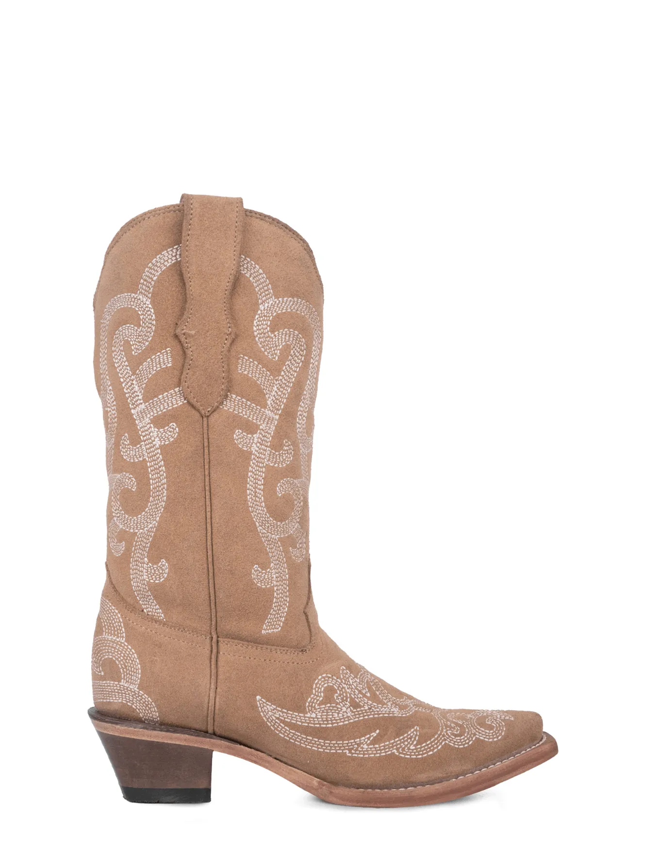 Corral Girls Camel Beige Embroidered Boots