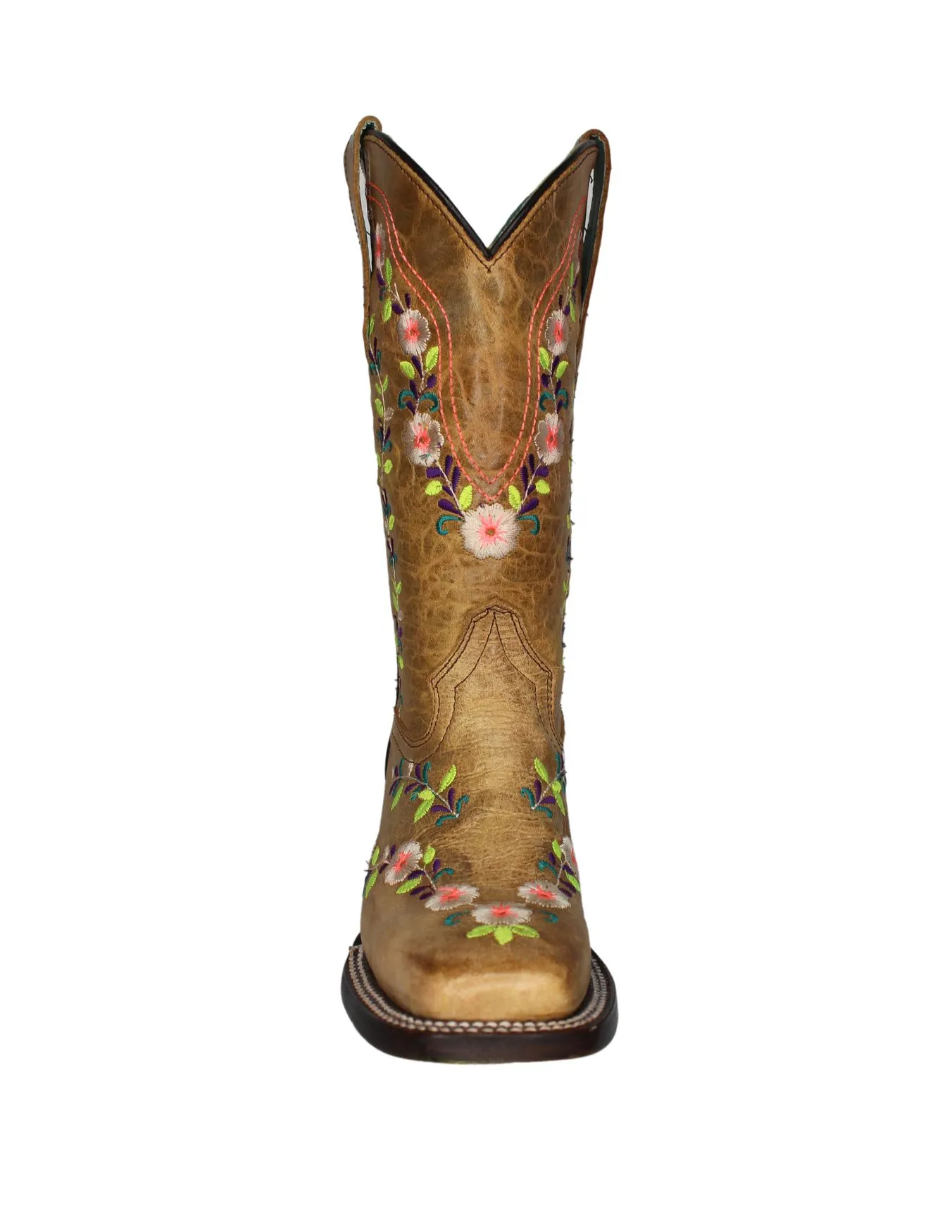 Corral Girls Floral Embroidered Glow Boots