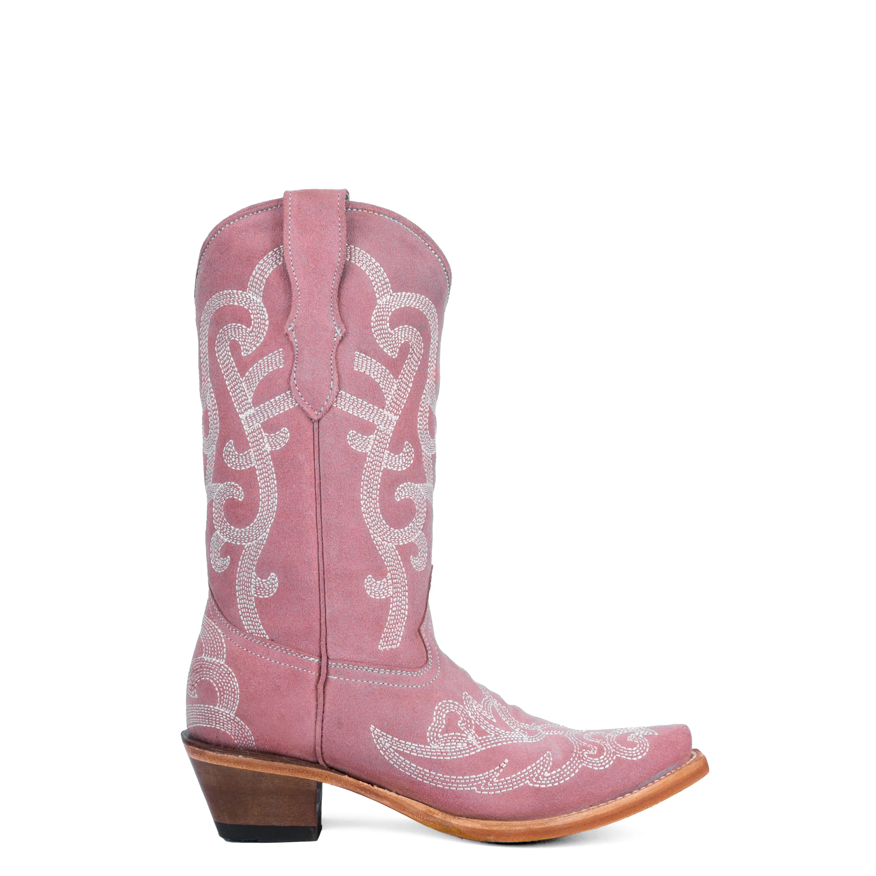 Corral Girls Powder Pink Suede Boots