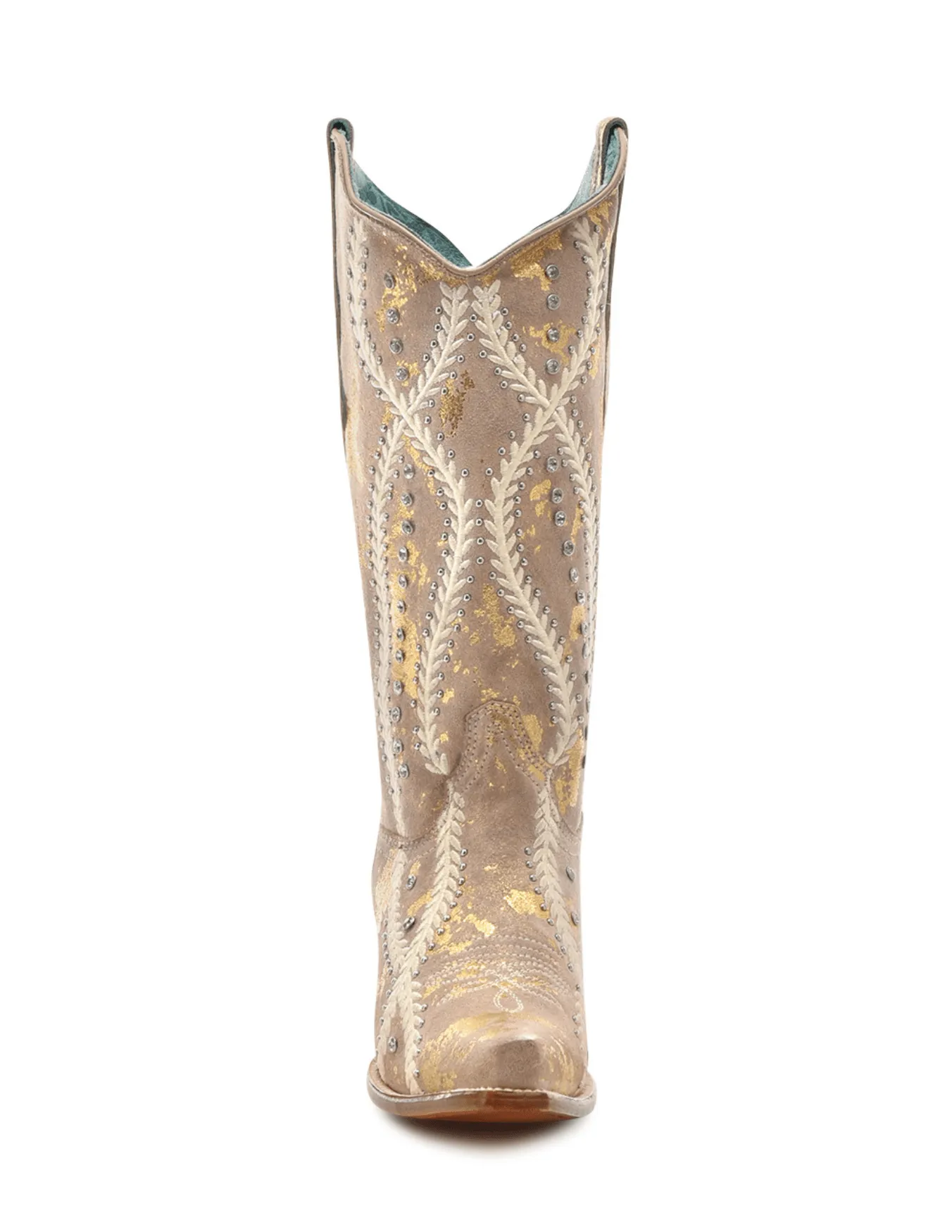 Corral Womens White Golden Touches Boots