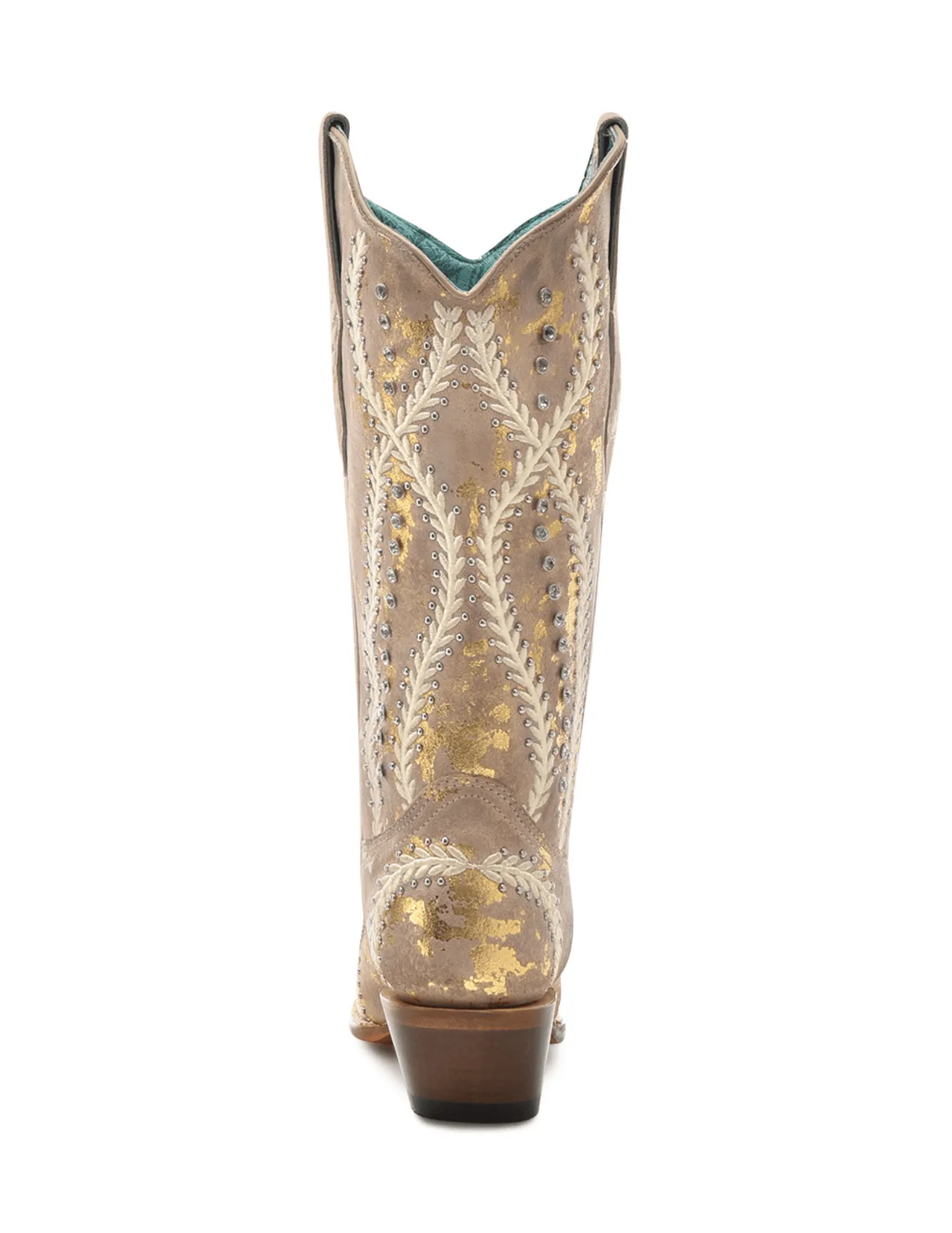 Corral Womens White Golden Touches Boots