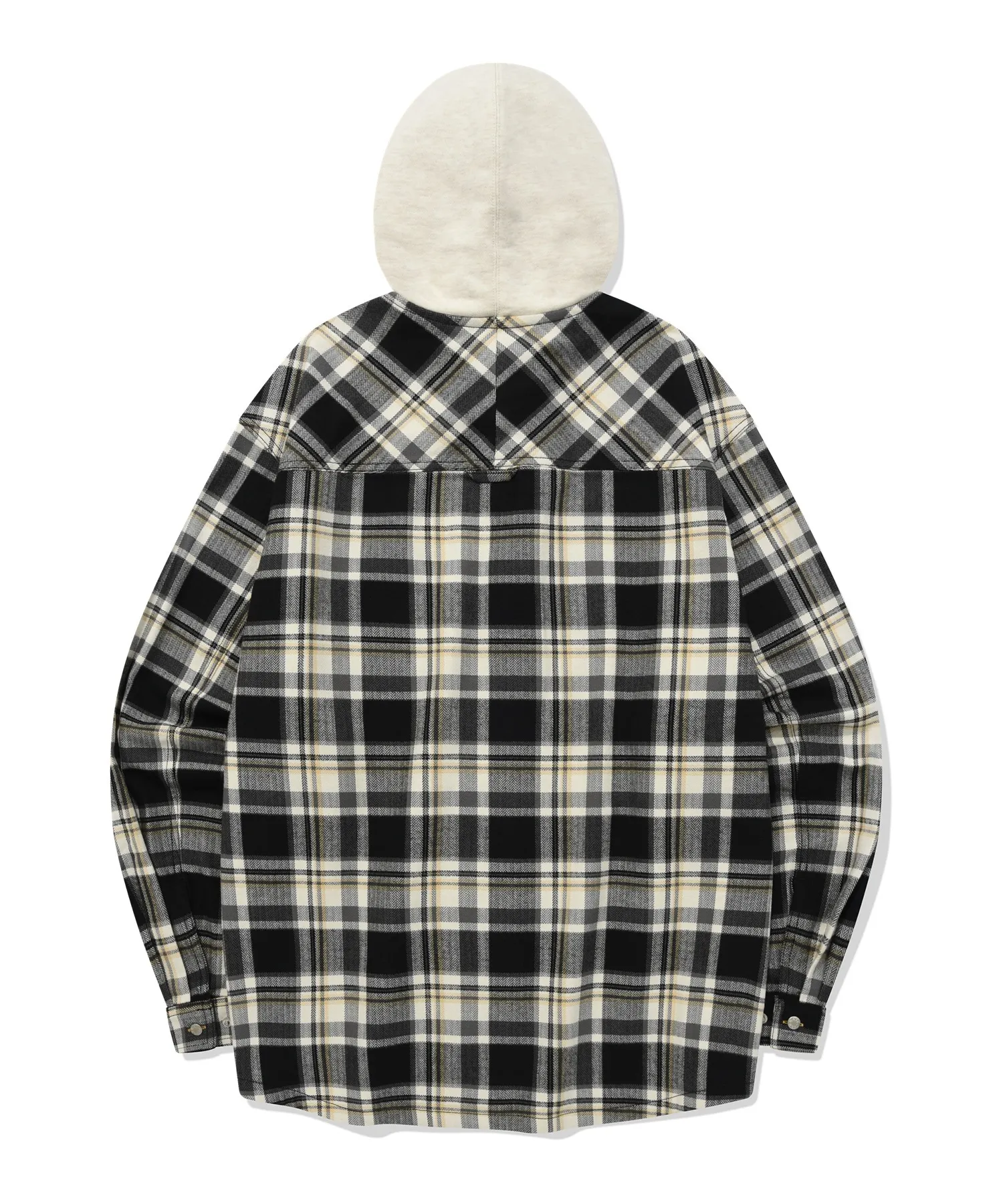 COVERNAT  |[COVERNAT]★HERRINGBONE HOODIE CHECK SHIRT