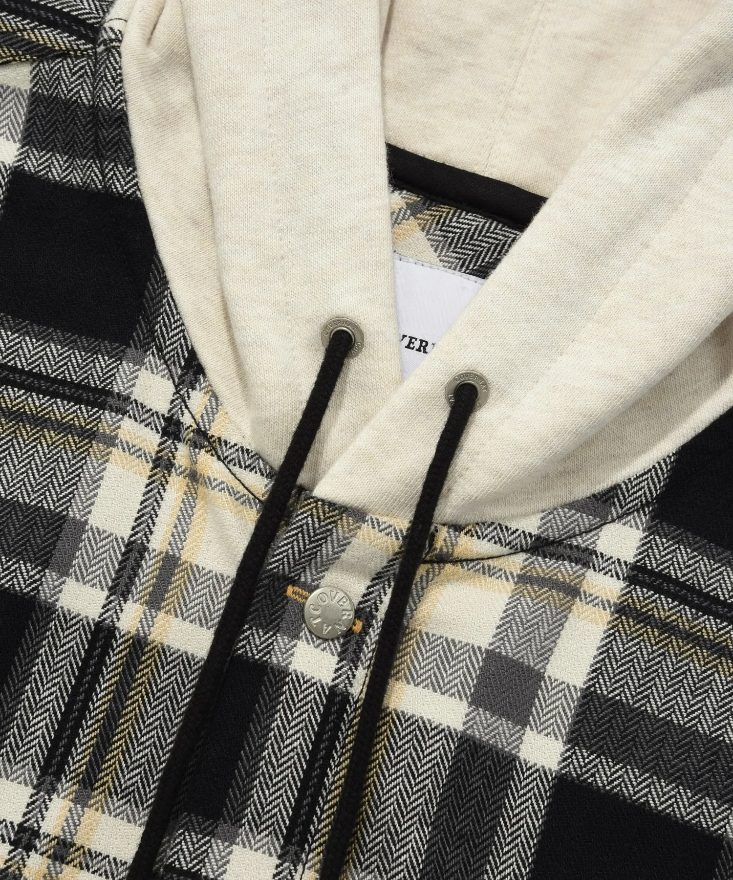 COVERNAT  |[COVERNAT]★HERRINGBONE HOODIE CHECK SHIRT