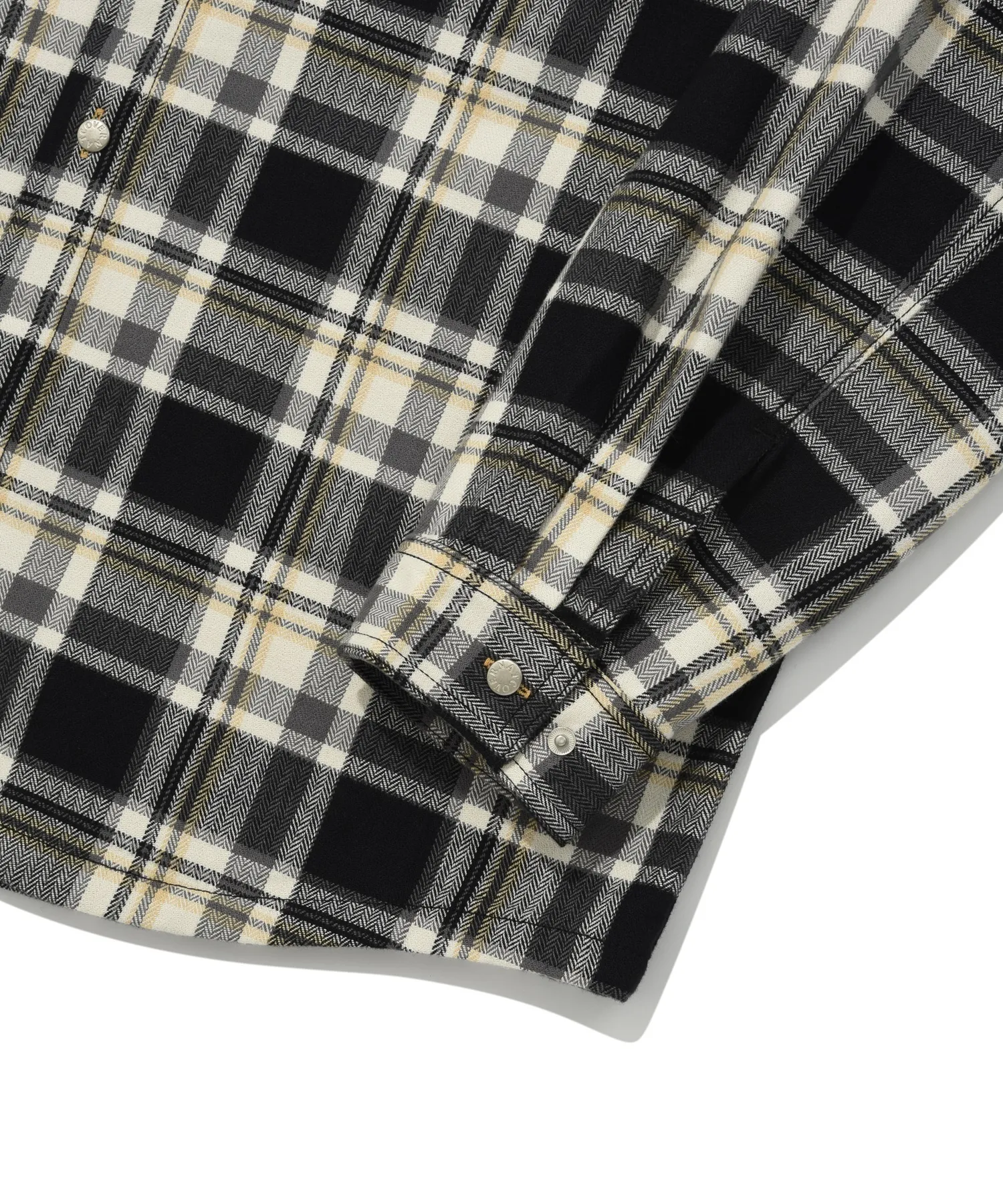 COVERNAT  |[COVERNAT]★HERRINGBONE HOODIE CHECK SHIRT