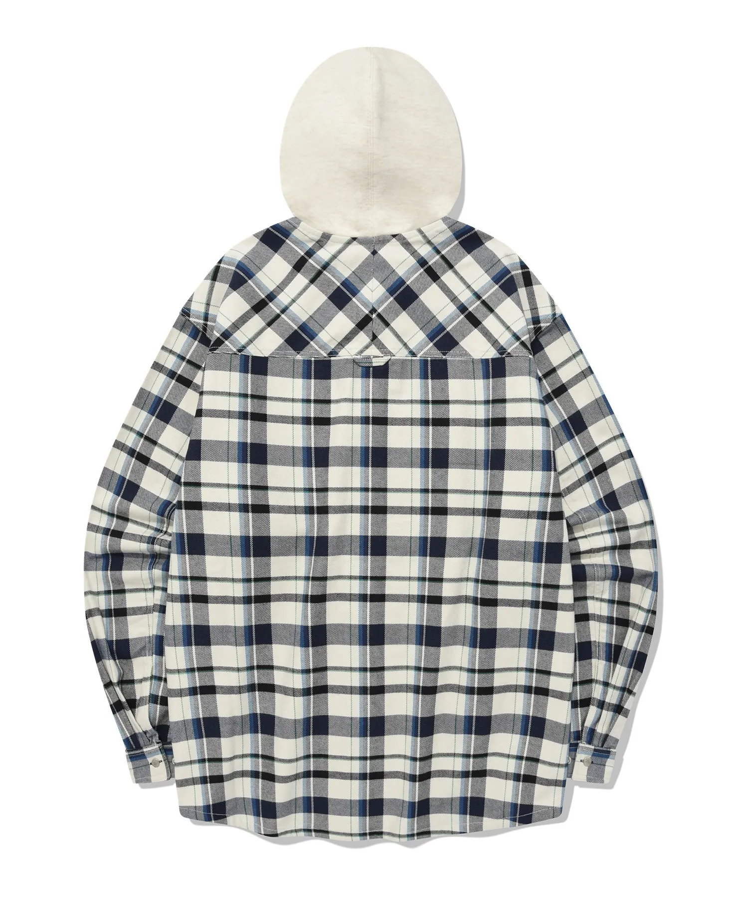 COVERNAT  |[COVERNAT]★HERRINGBONE HOODIE CHECK SHIRT