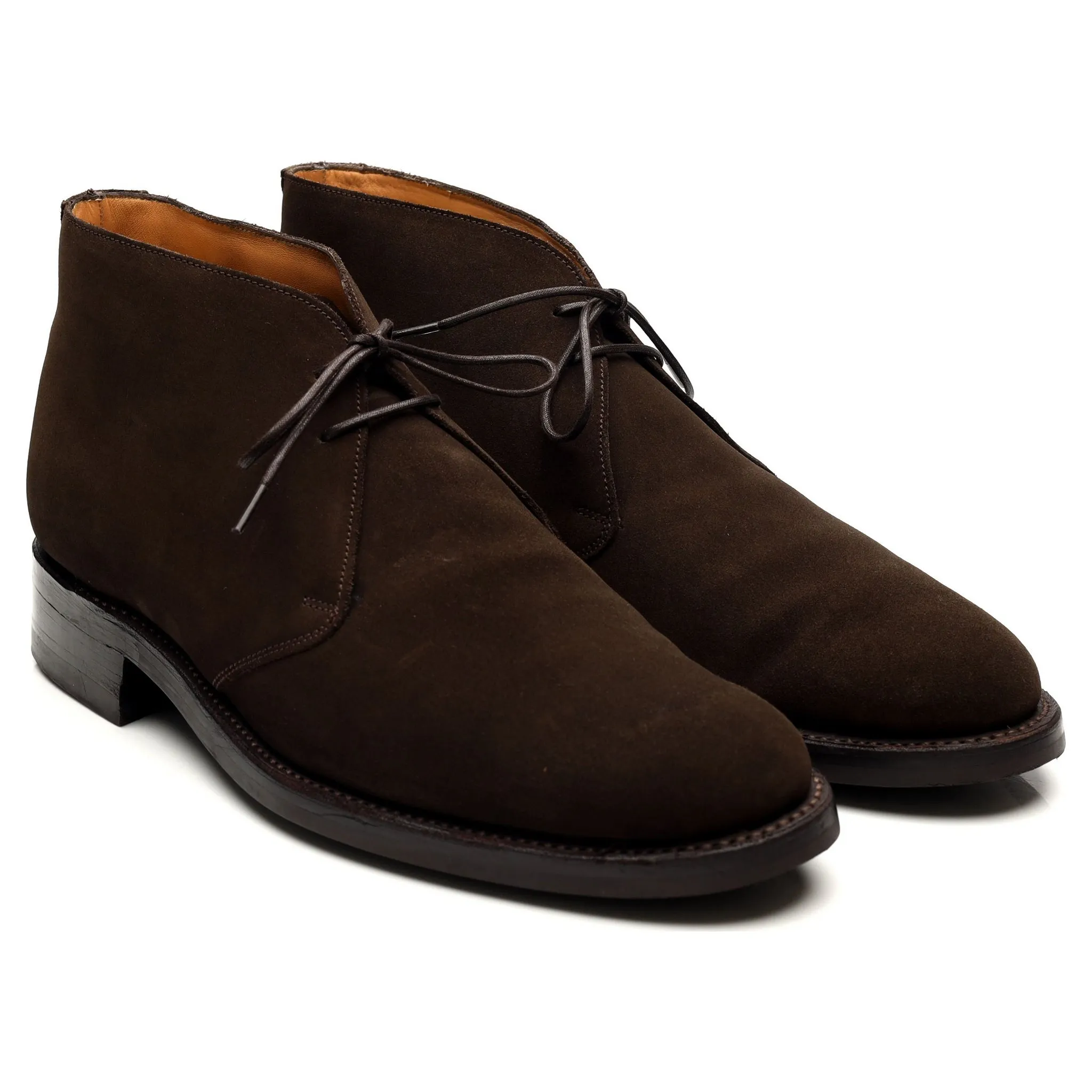 Dark Brown Suede Chukka Boots UK 9 F