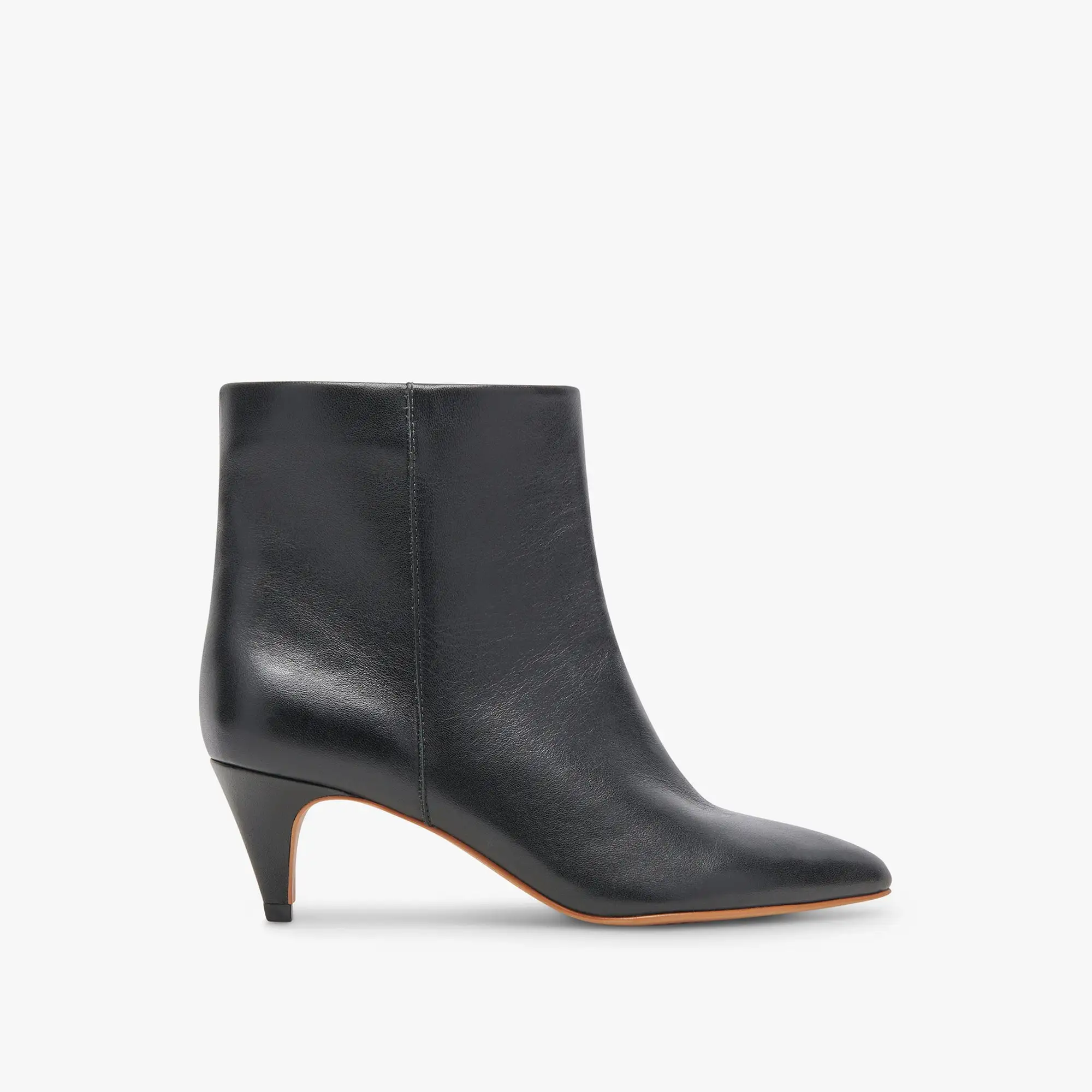 DEE BOOTIES JET BLACK LEATHER - re:vita