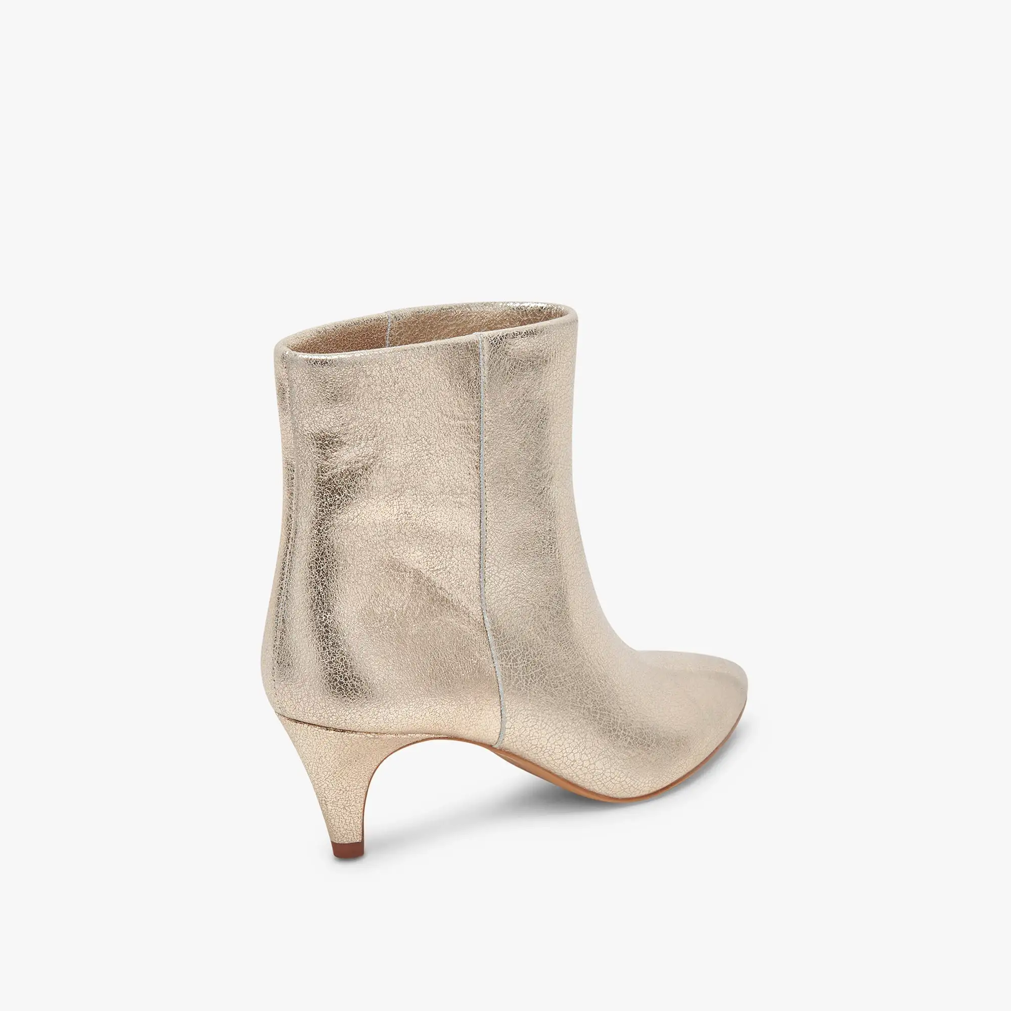 DEE BOOTIES PLATINUM DISTRESSED LEATHER - re:vita