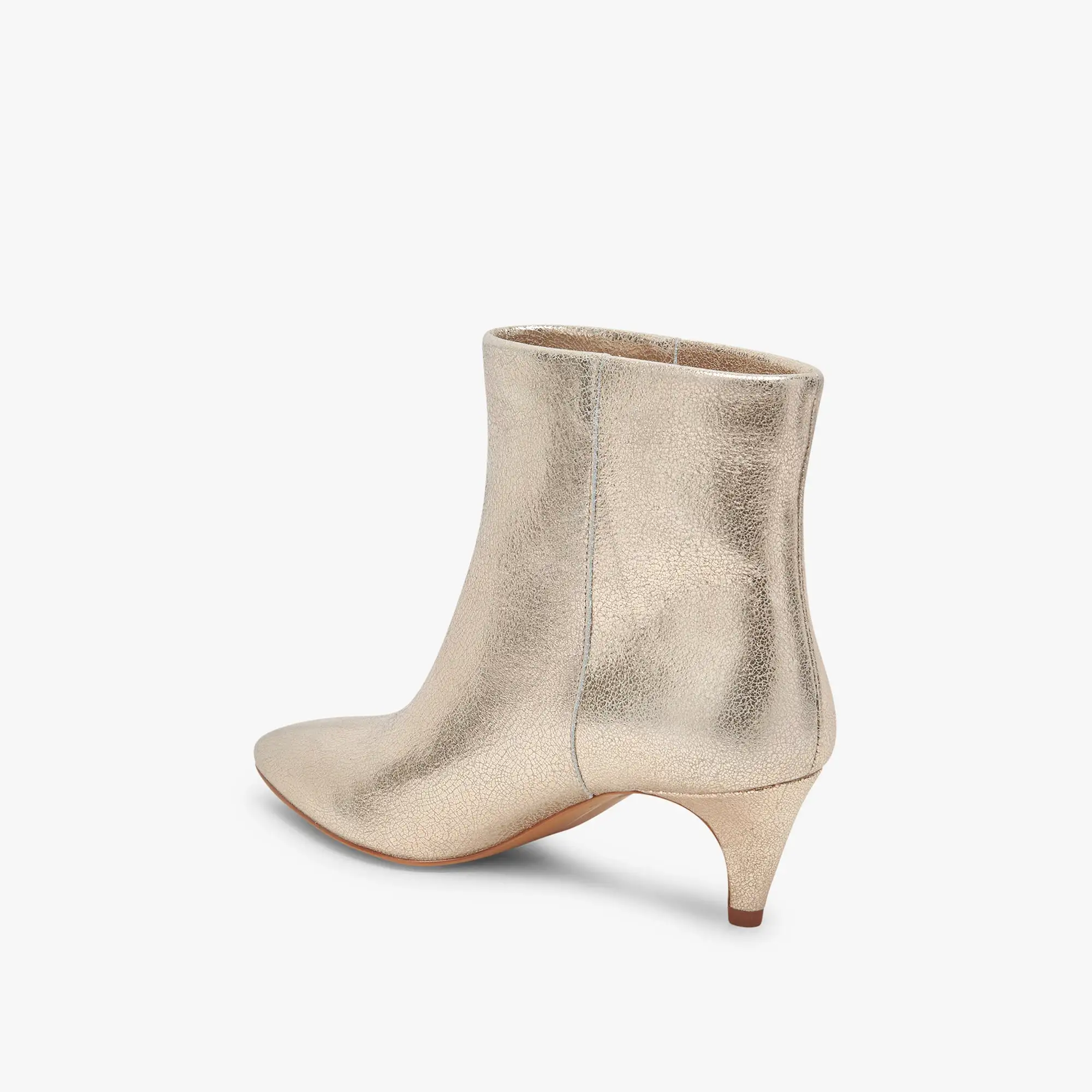 DEE BOOTIES PLATINUM DISTRESSED LEATHER - re:vita