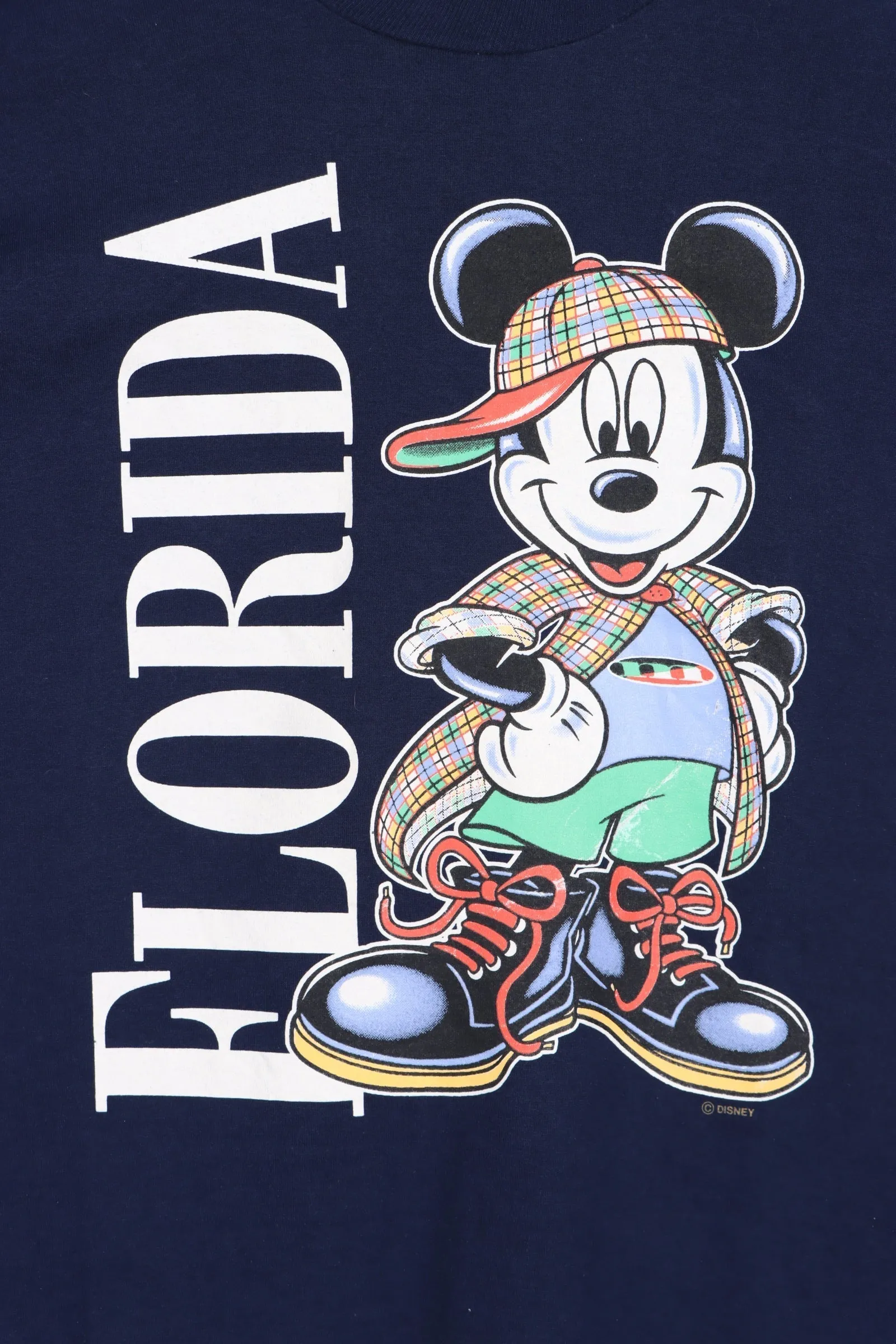 DISNEY Florida Cool Mickey Mouse T-Shirt USA Made (M)