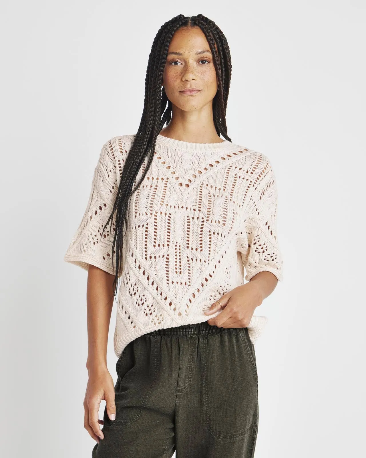 Dominica Short Sleeve Sweater