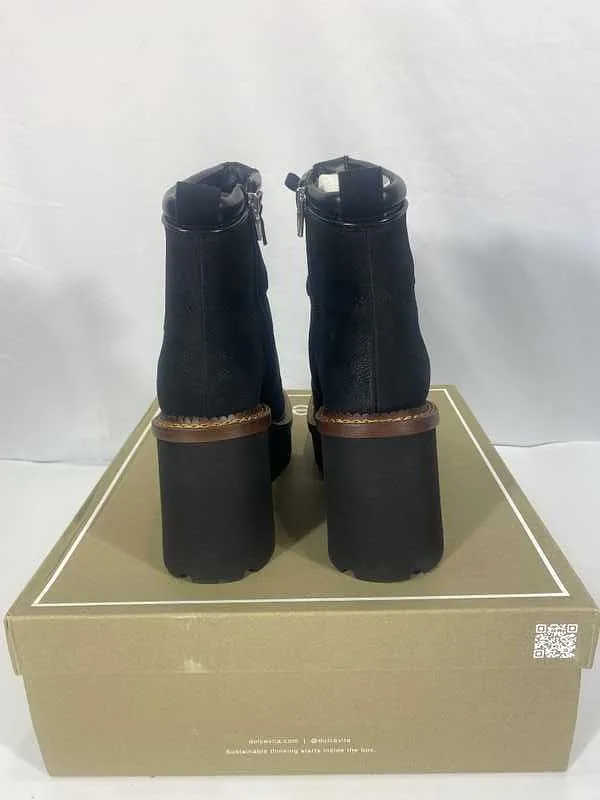 DOMMIE BOOTS BLACK NUBUCK - re:vita