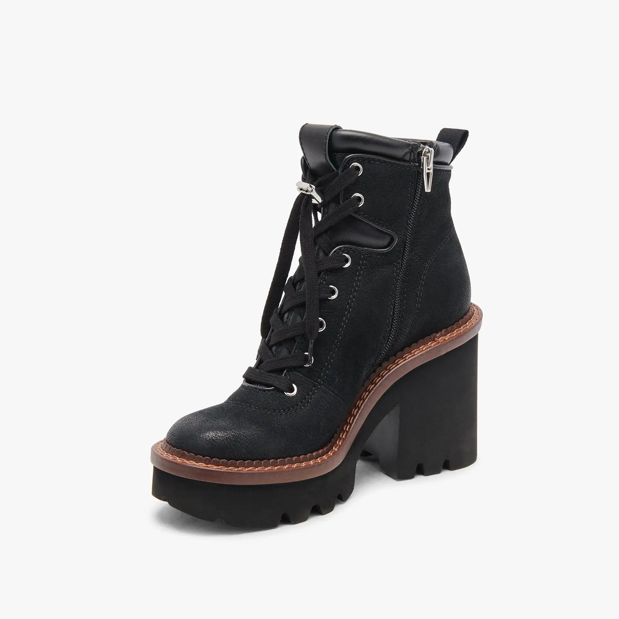 DOMMIE BOOTS BLACK NUBUCK - re:vita