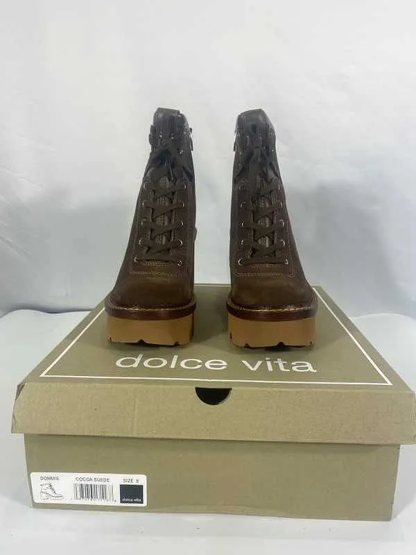 DOMMIE BOOTS COCOA SUEDE - re:vita