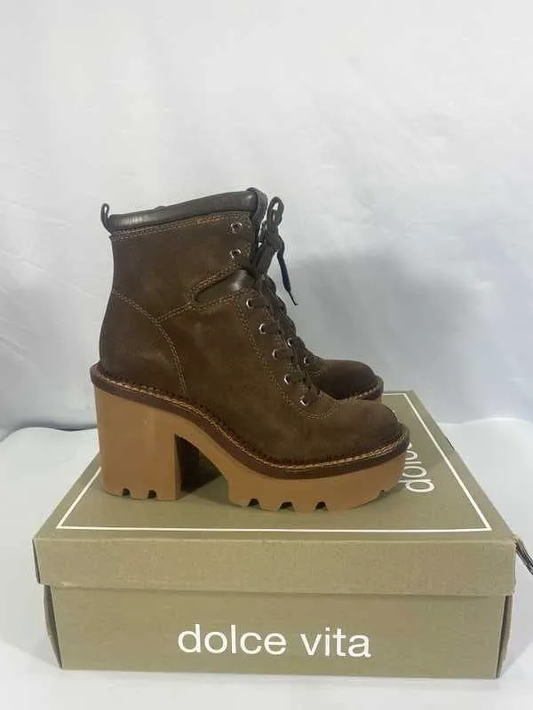 DOMMIE BOOTS COCOA SUEDE - re:vita