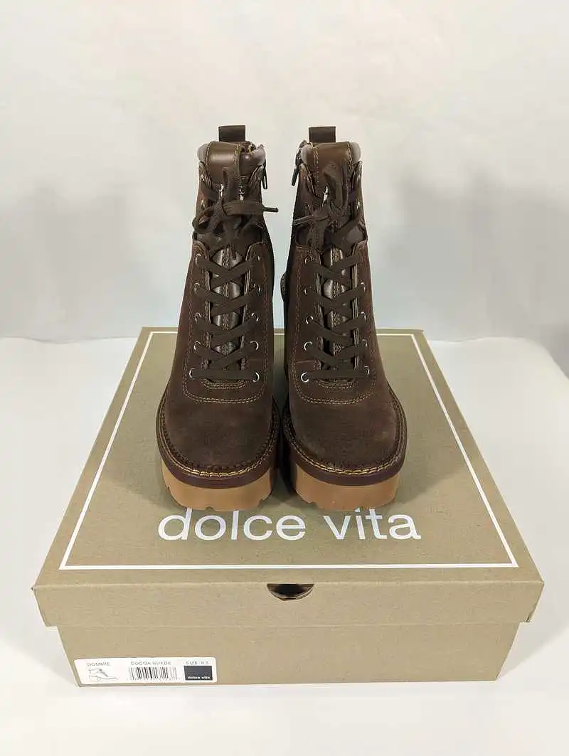 DOMMIE BOOTS COCOA SUEDE - re:vita