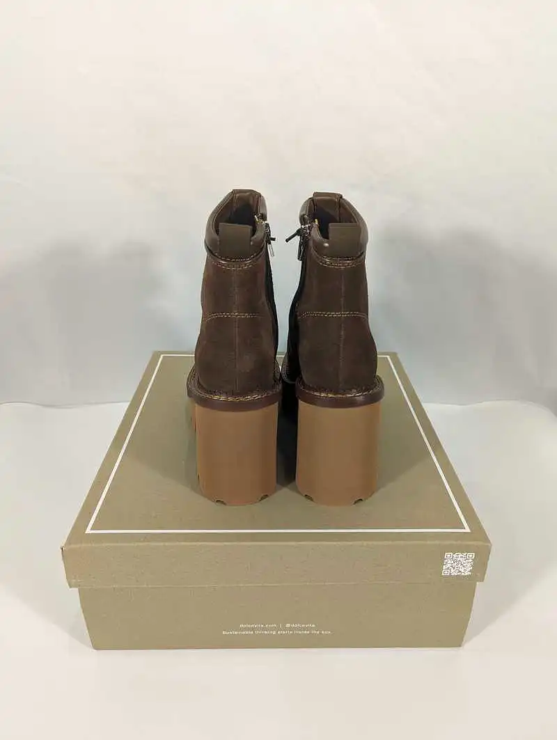 DOMMIE BOOTS COCOA SUEDE - re:vita