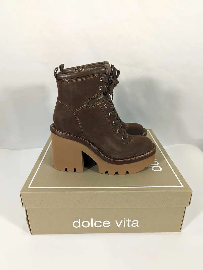 DOMMIE BOOTS COCOA SUEDE - re:vita