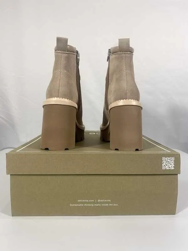 DOMMIE BOOTS TAUPE SUEDE - re:vita