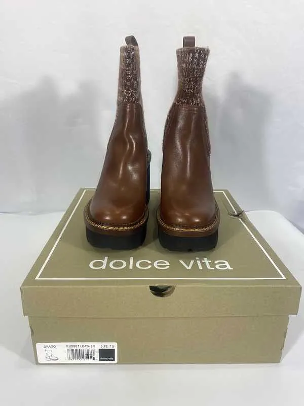 DRAGO BOOTS RUSSET LEATHER - re:vita