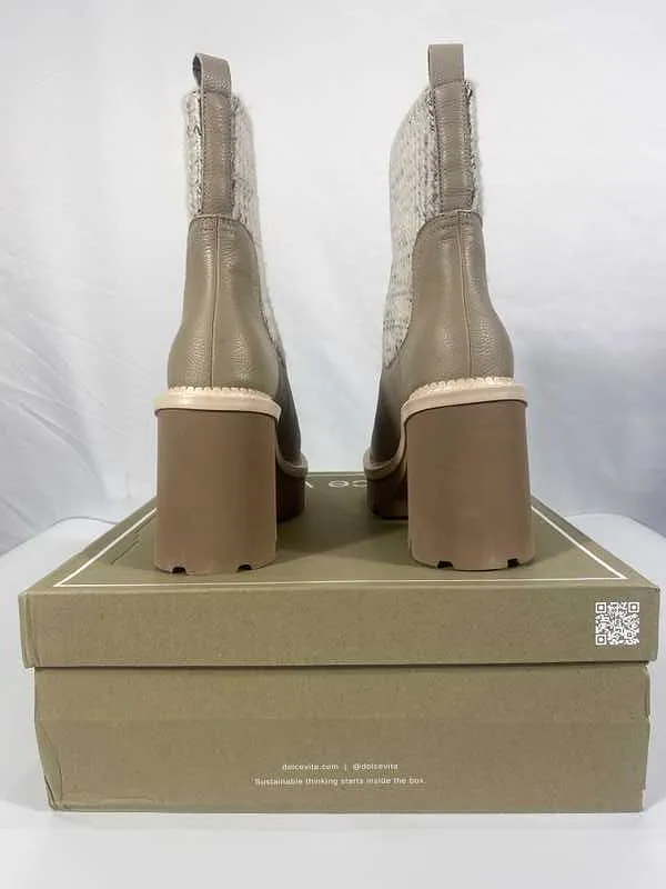 DRAGO BOOTS TAUPE LEATHER - re:vita