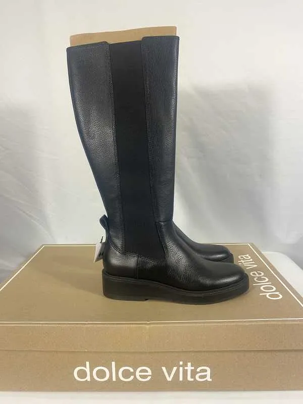 EAMON H2O BOOTS BLACK LEATHER - re:vita