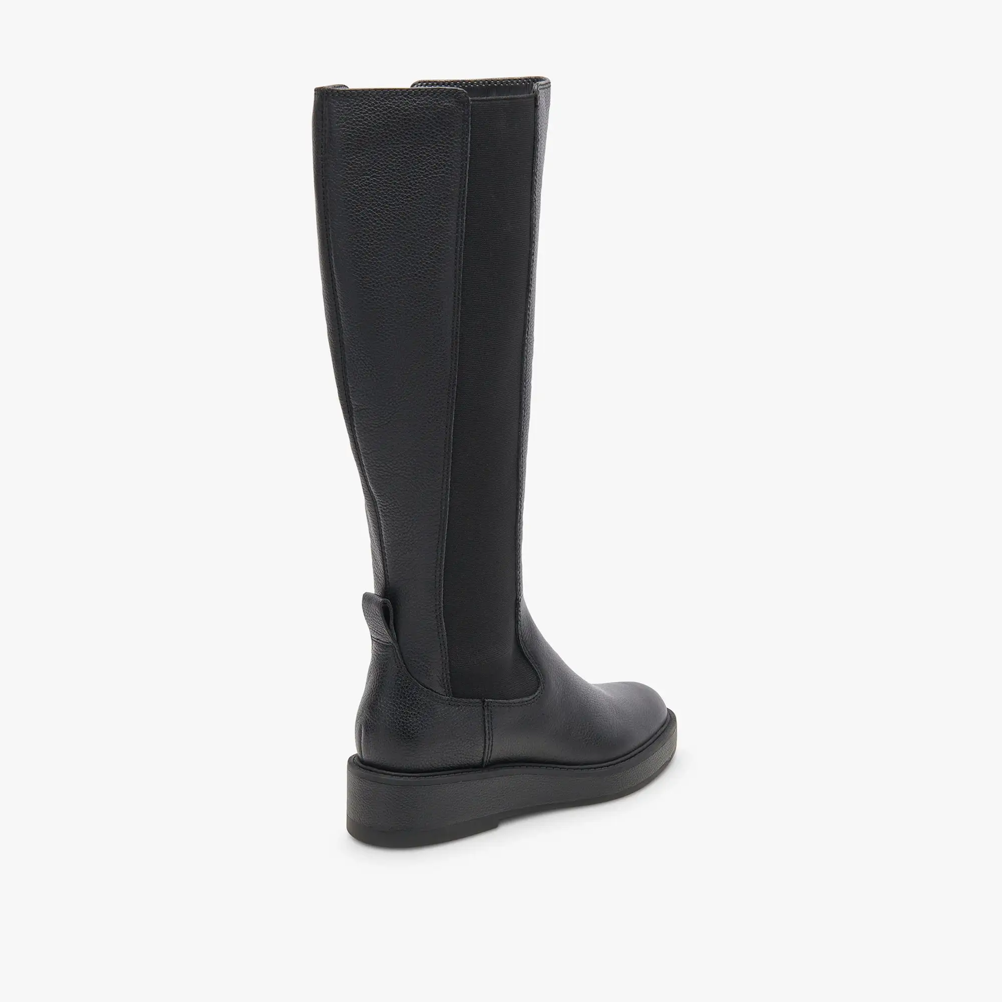 EAMON H2O WIDE CALF BOOTS BLACK LEATHER