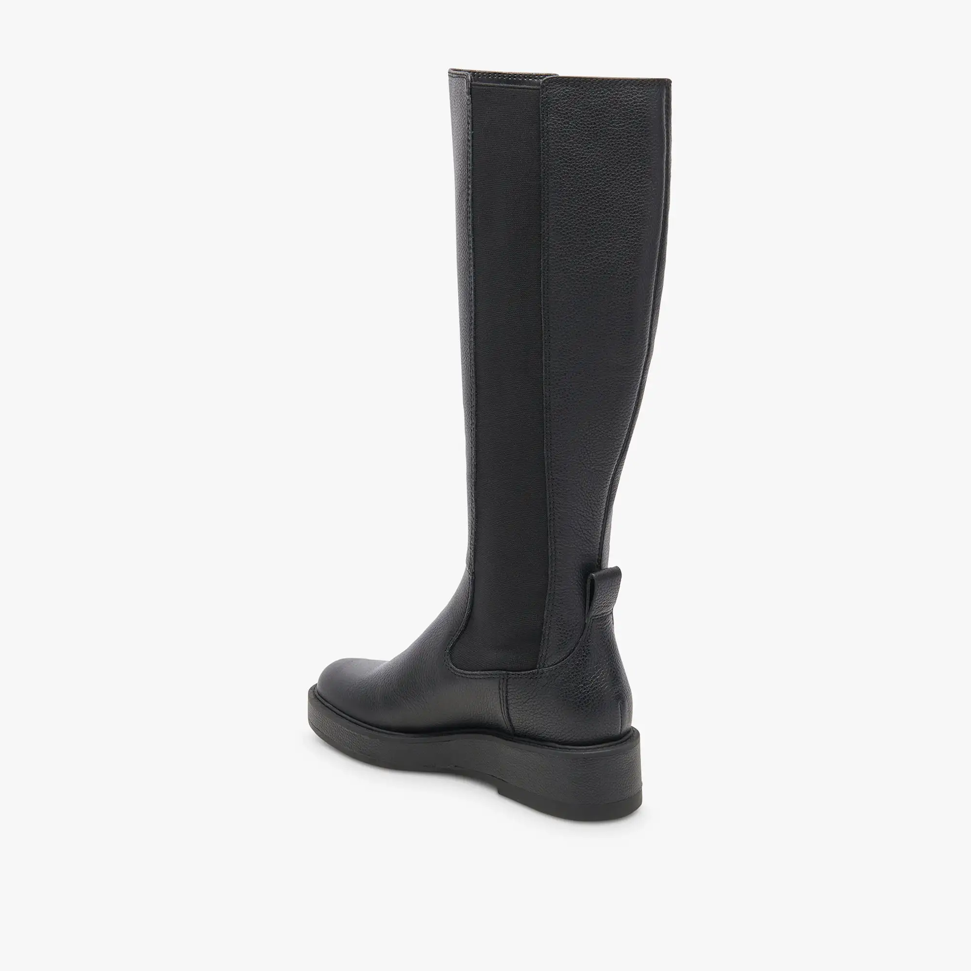 EAMON H2O WIDE CALF BOOTS BLACK LEATHER