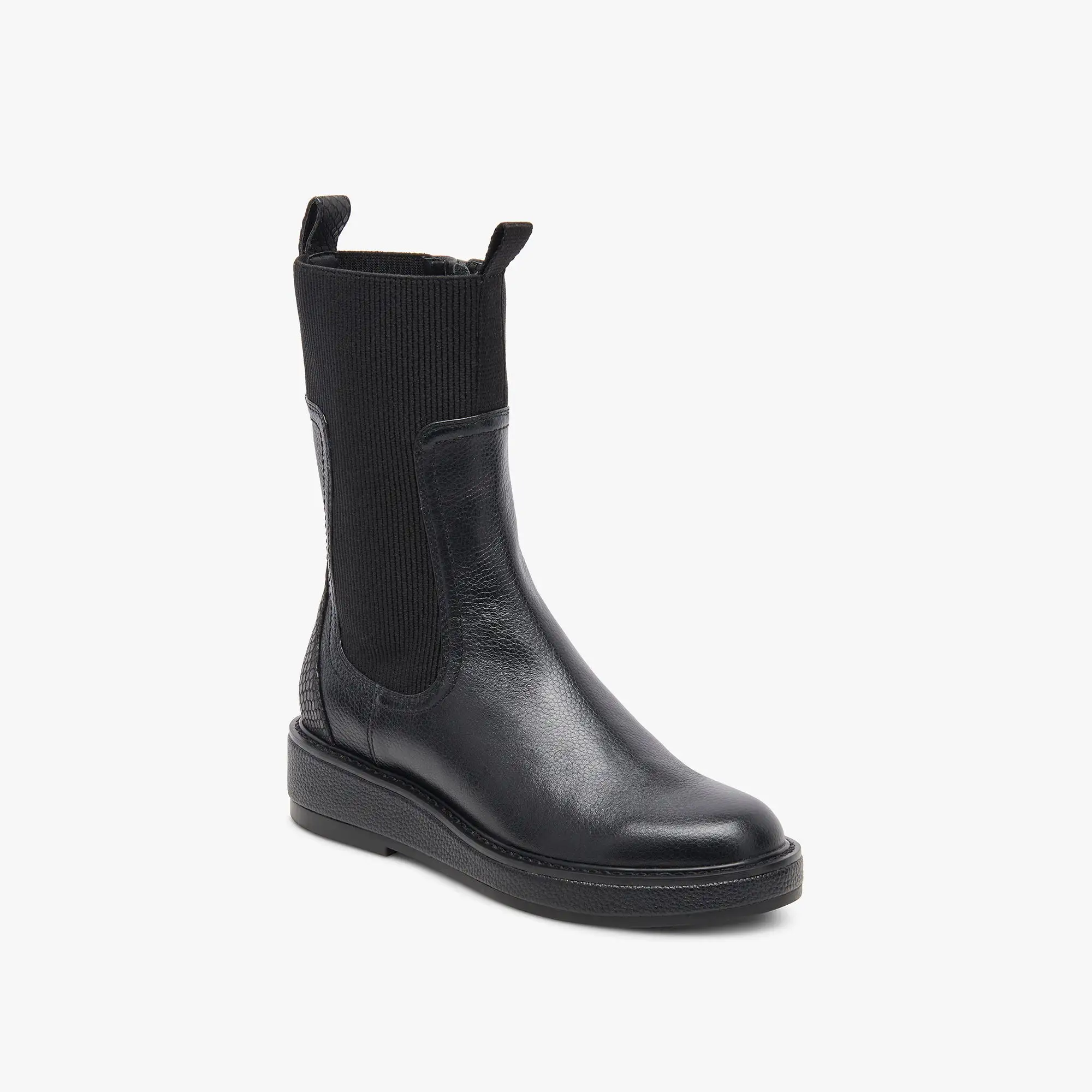 ELYSE H2O BOOTS BLACK LEATHER