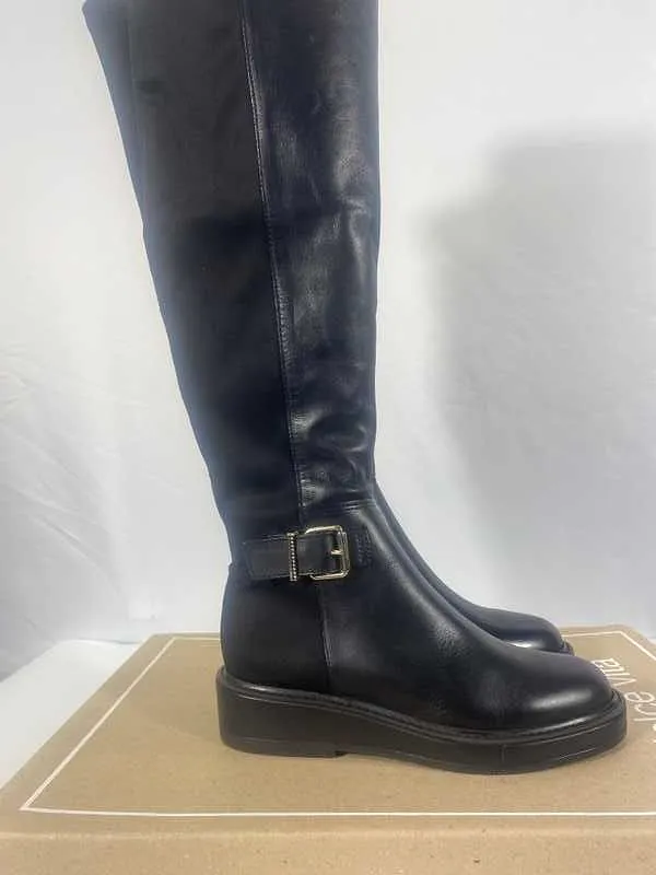 EMBER BOOTS BLACK LEATHER - re:vita