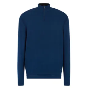 Emporio Armani - Half Zip Sweater in Blue