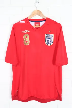 England #8 Lampard 2006-2008 UMBRO Away Jersey (XL)