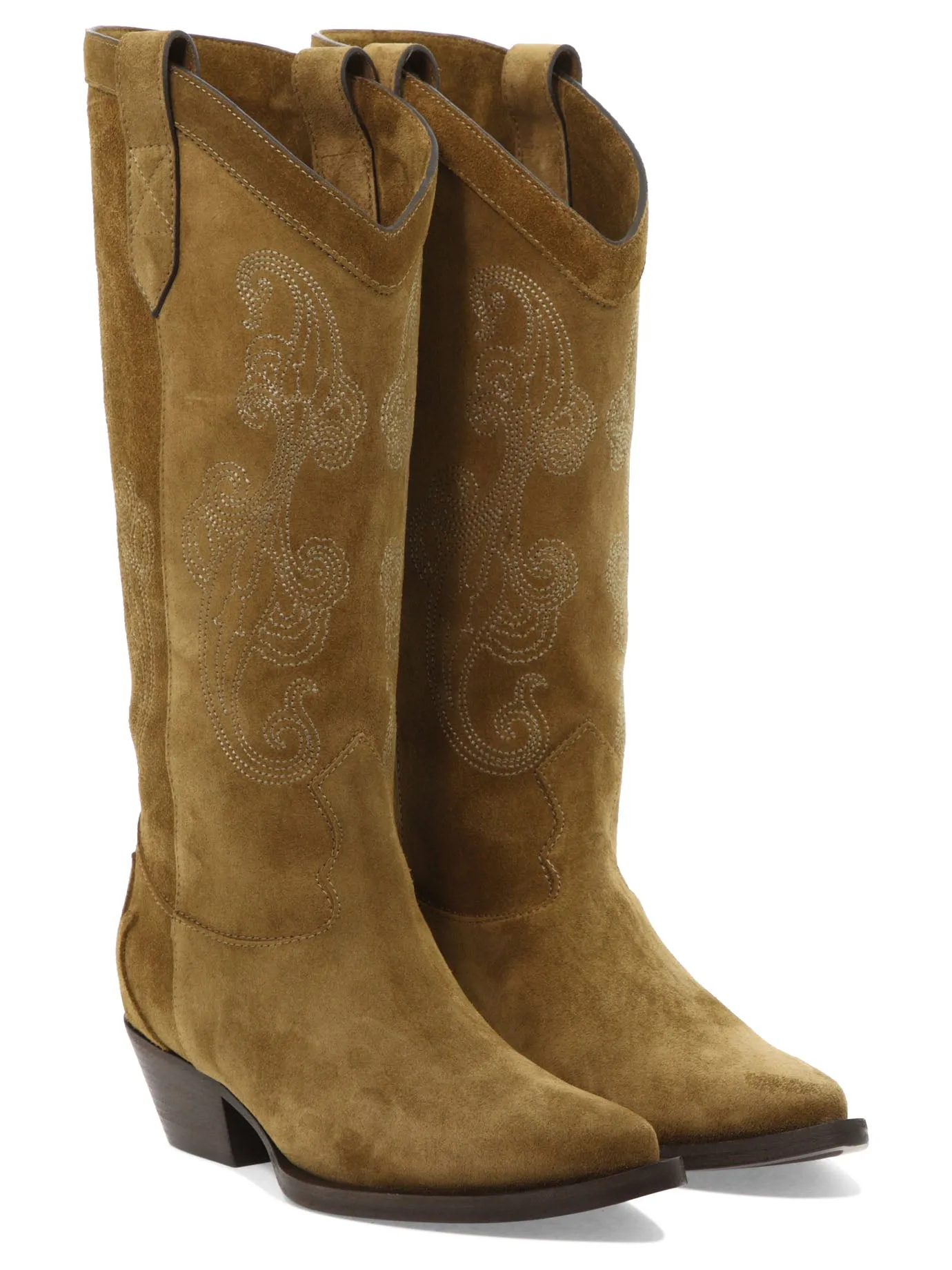 Etro Paisley Embroidered Almond-Toe Boots