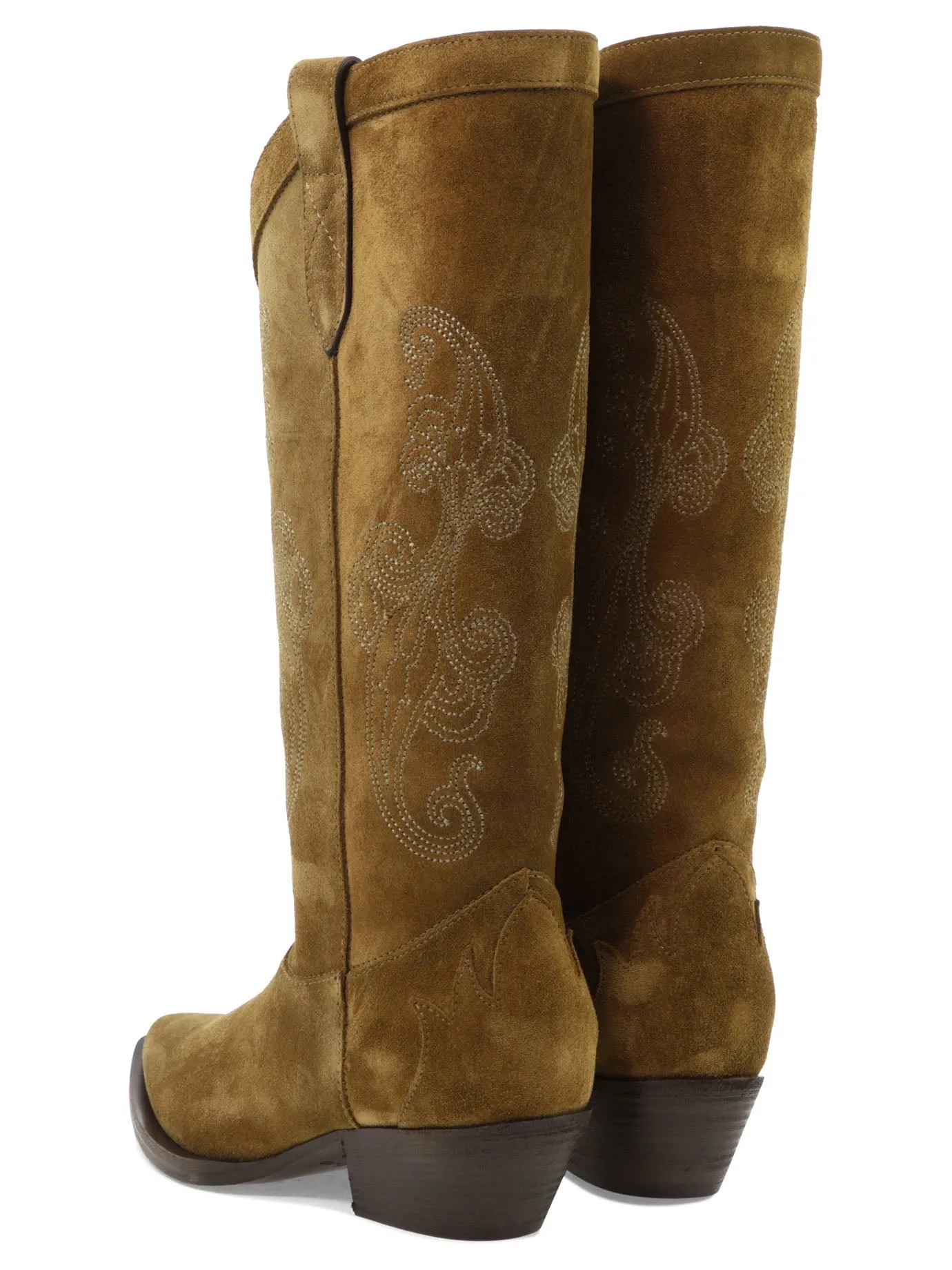 Etro Paisley Embroidered Almond-Toe Boots