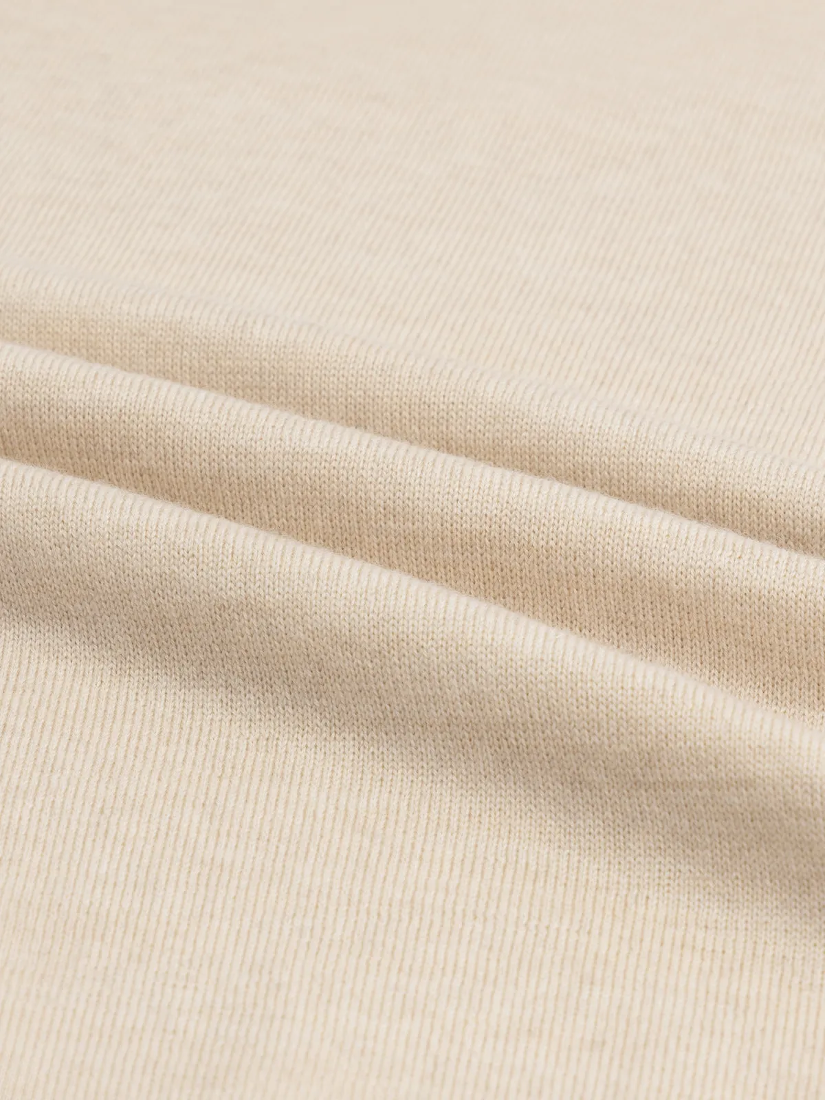 Extrafine Merino Crew Neck Sweater Light Beige