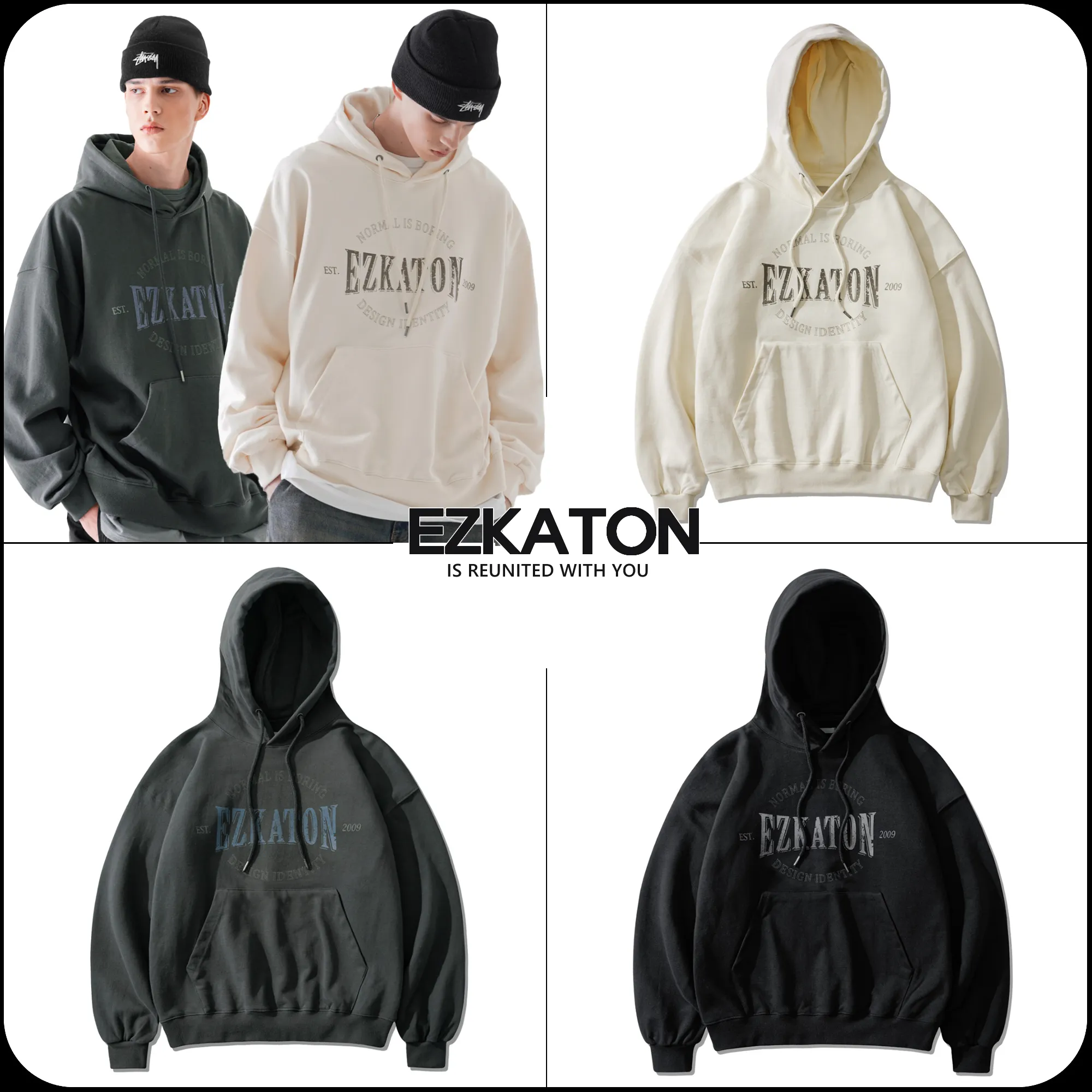 EZKATON  |[ EZKATON ]★IDENTITY HEAVY COTTON HOODIE