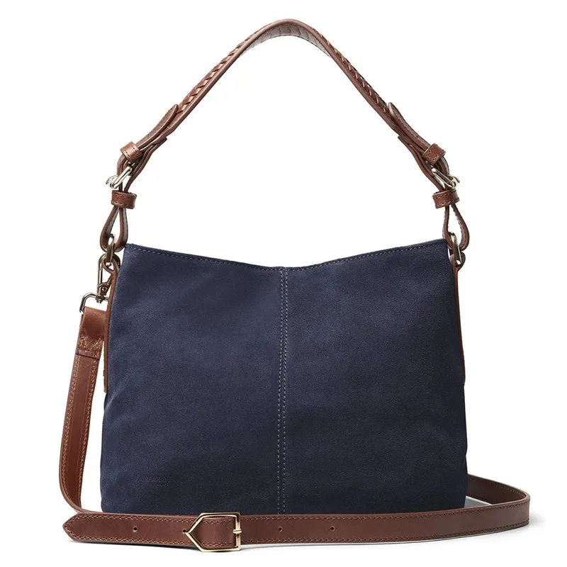 Fairfax and Favor Mini Tetbury Tote Bag - Navy Suede