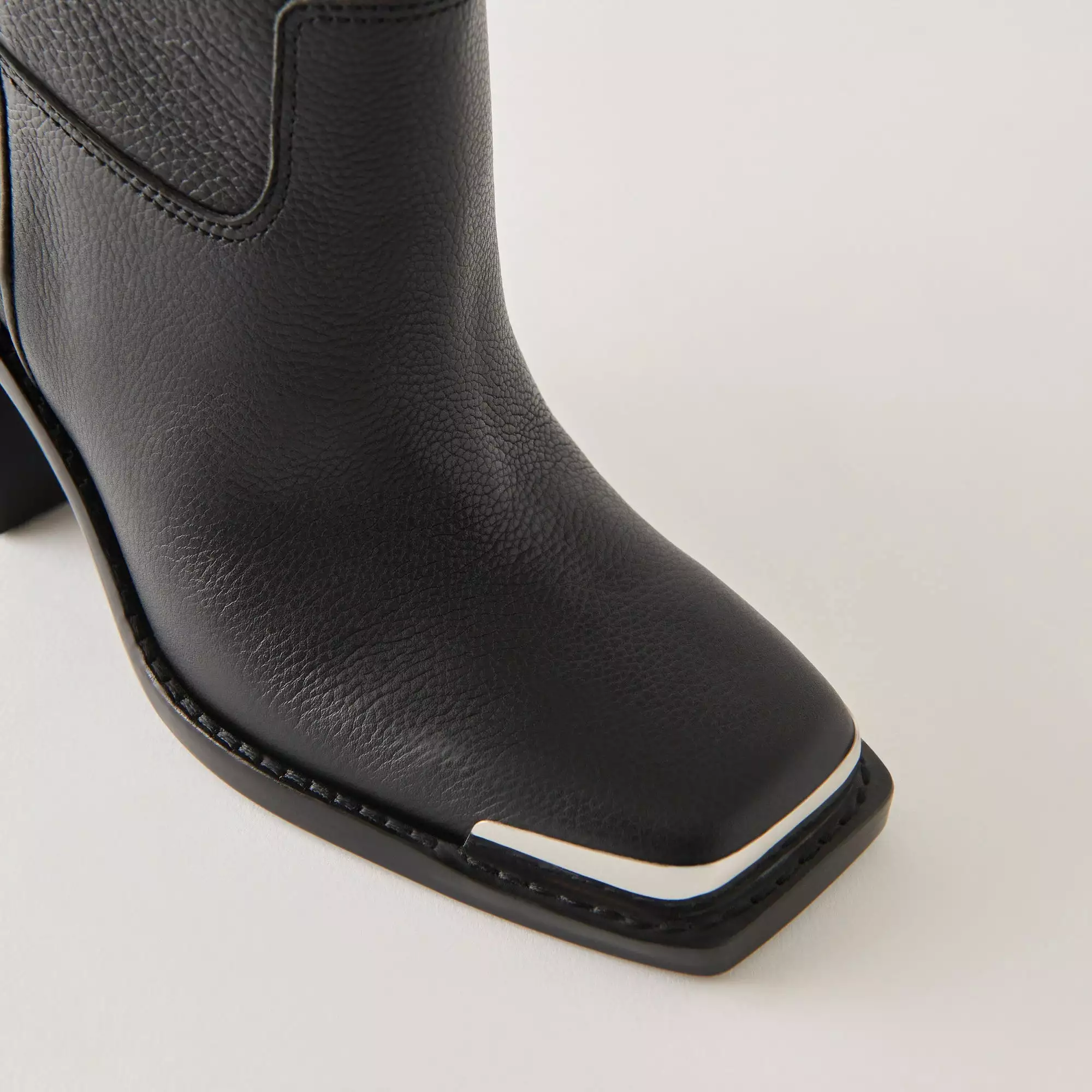 FALON BOOTS BLACK LEATHER - re:vita