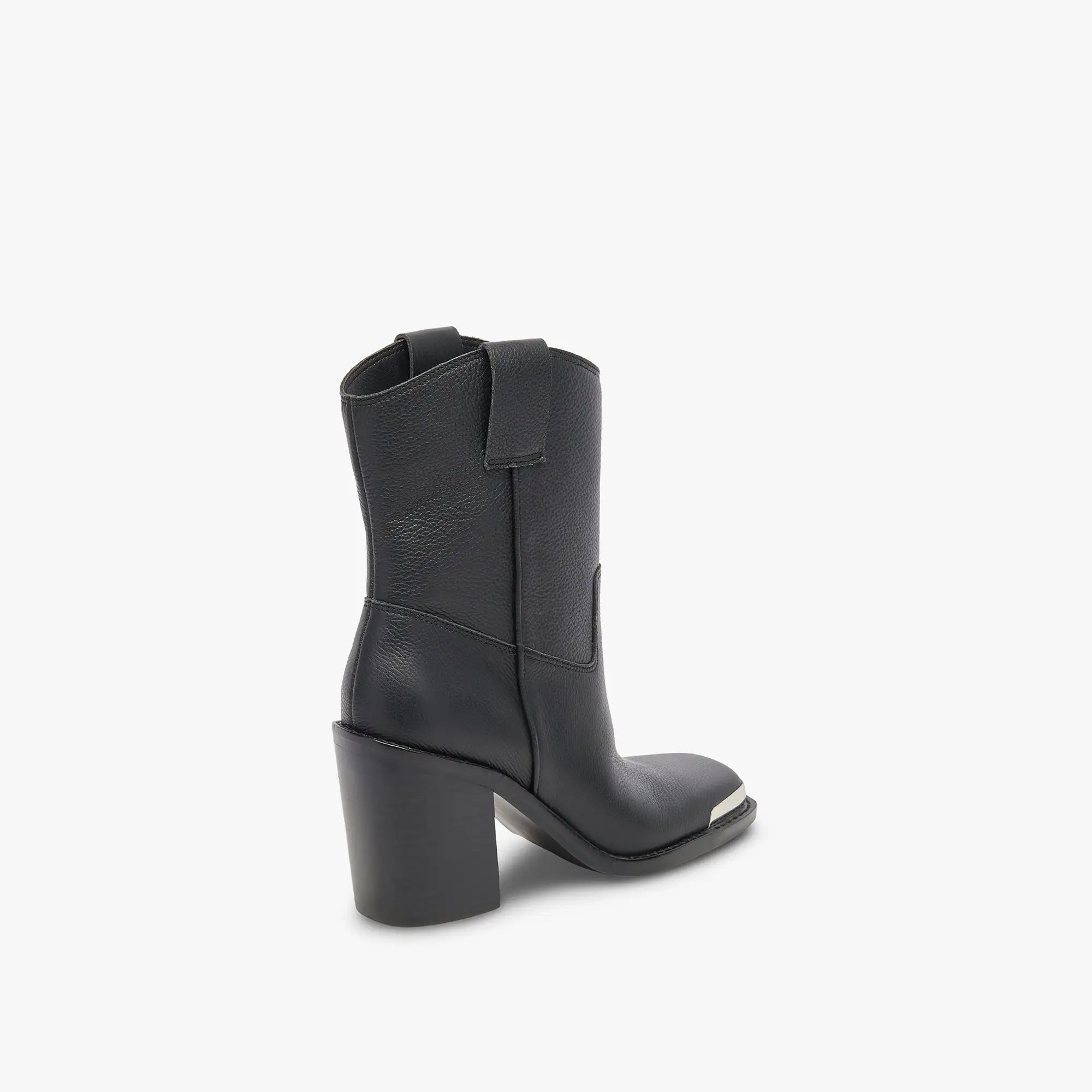 FALON BOOTS BLACK LEATHER - re:vita