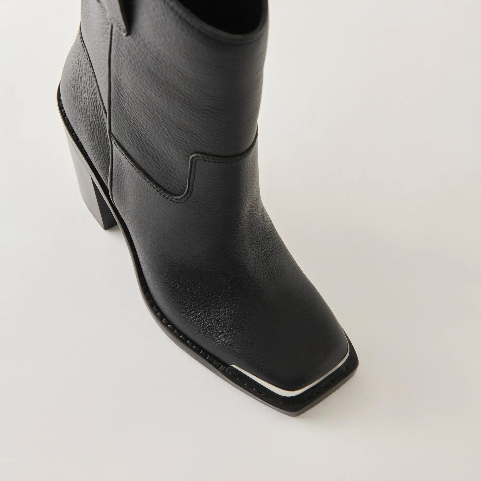 FALON BOOTS BLACK LEATHER - re:vita