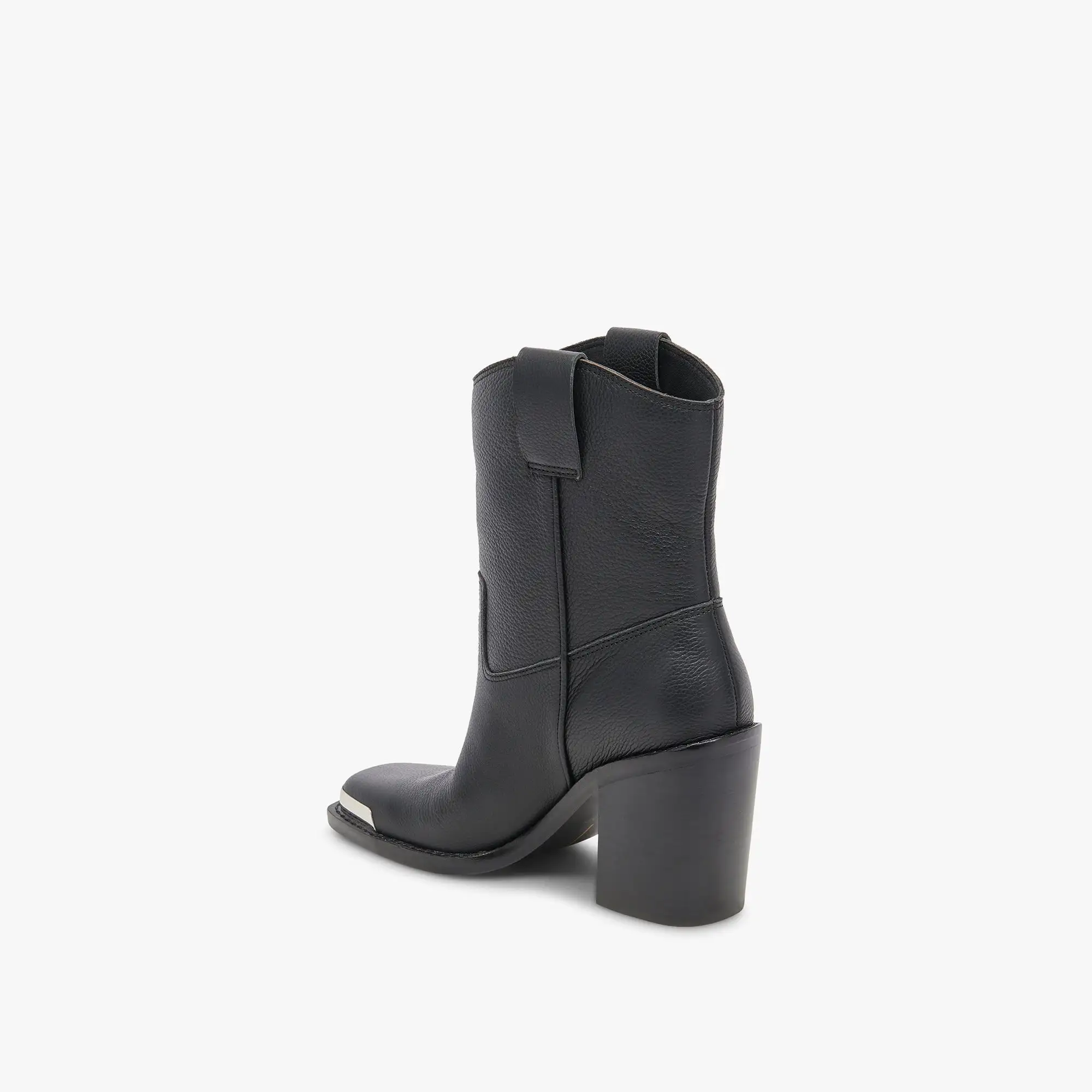 FALON BOOTS BLACK LEATHER - re:vita