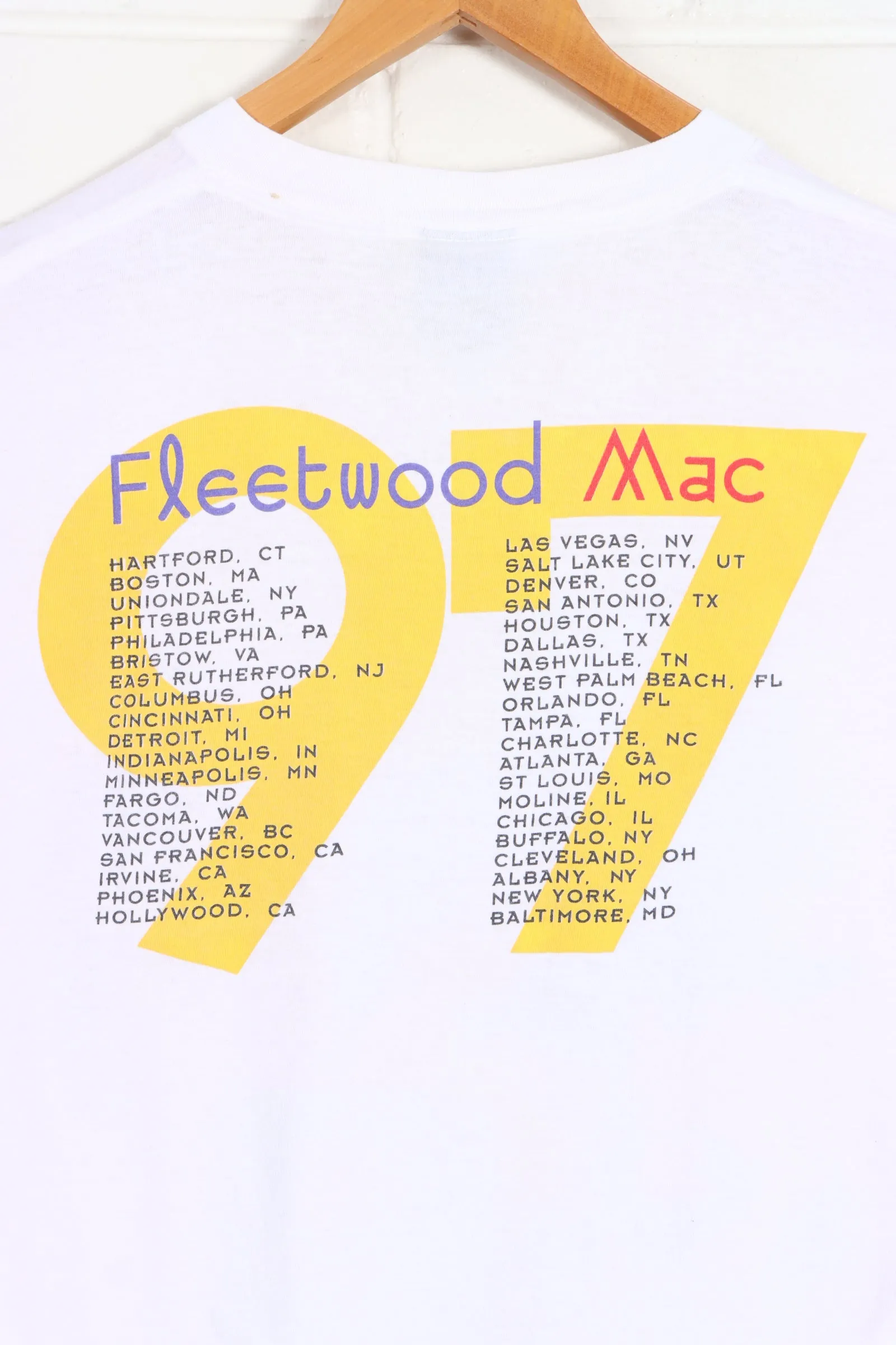 Fleetwood Mac 1997 'Back and Loving It' US Tour T-Shirt (L)