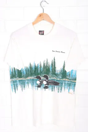 Four Seasons Resort River Loons Single Stitch T-Shirt USA Made (M)