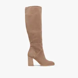 FYNN WIDE CALF BOOTS TRUFFLE SUEDE