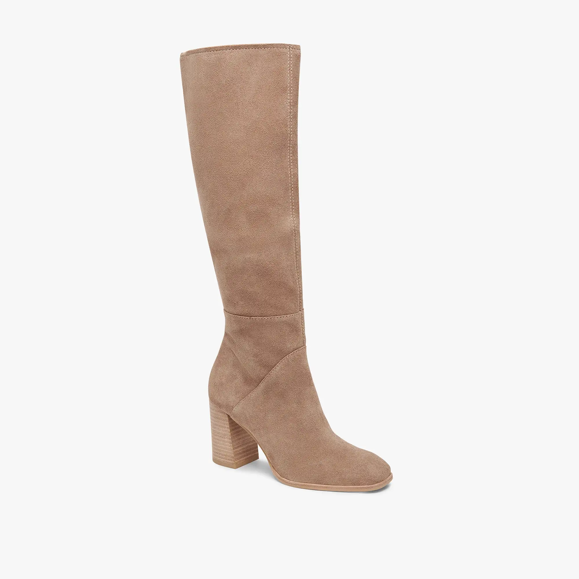 FYNN WIDE CALF BOOTS TRUFFLE SUEDE